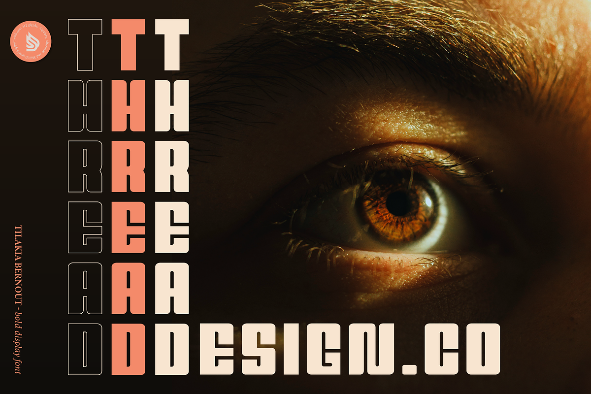 Tilakia Bernout | Bold Display Font, a Sans Serif Font by Denustudios (Photo 3 of 15)