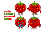 Tomato Mascot Cartoon Character, an Illustration by MEDZ (Thumbnail 2 of 5)