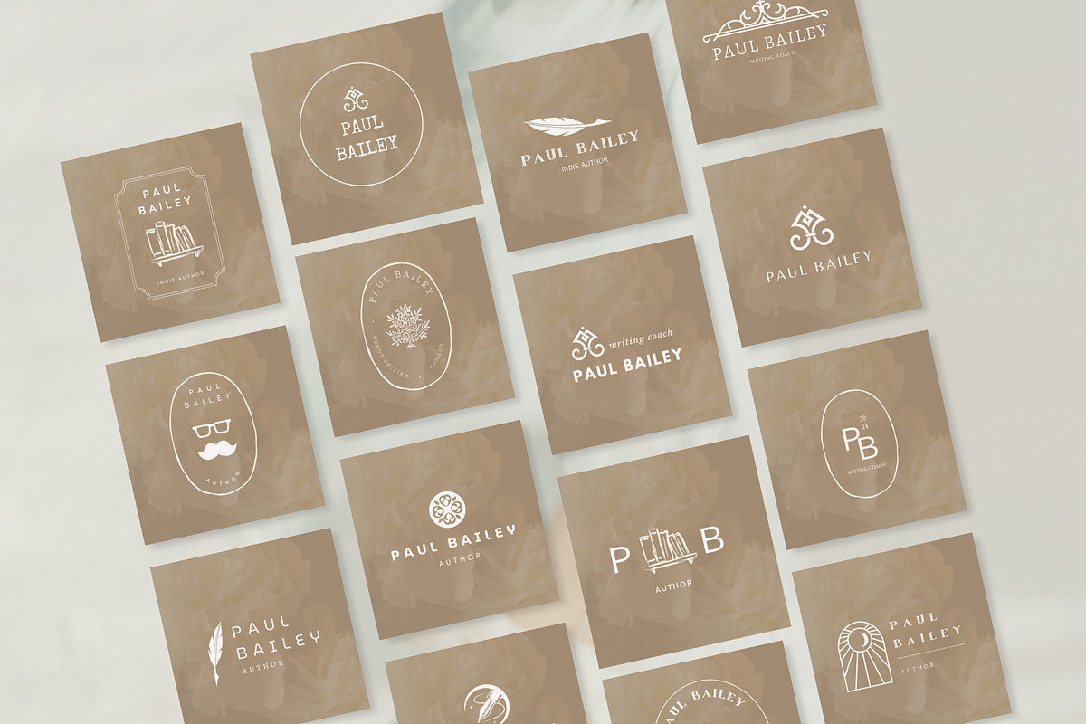 Editable logo template for author, a Branding & Logo Template by Petite Zakka Boutique (Photo 6 of 7)