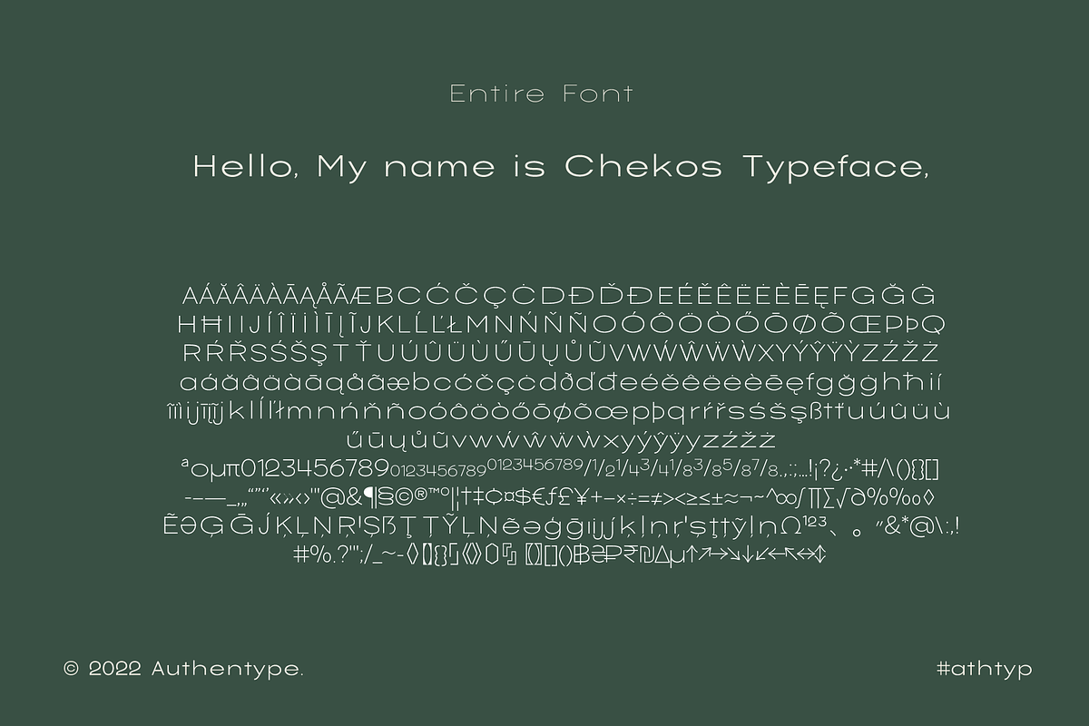 Chekos- Feminine type face design, a Sans Serif Font by AuthenType (Photo 9 of 10)