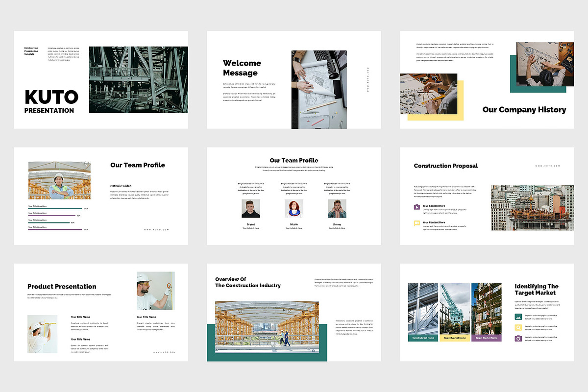 Kuto : Construction Google Slides, a Presentation Template by Punkl Camp (Photo 2 of 9)