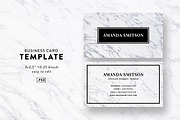 Marble business card template, a Business Card Template by Fearless Confetti (Thumbnail 1 of 4)