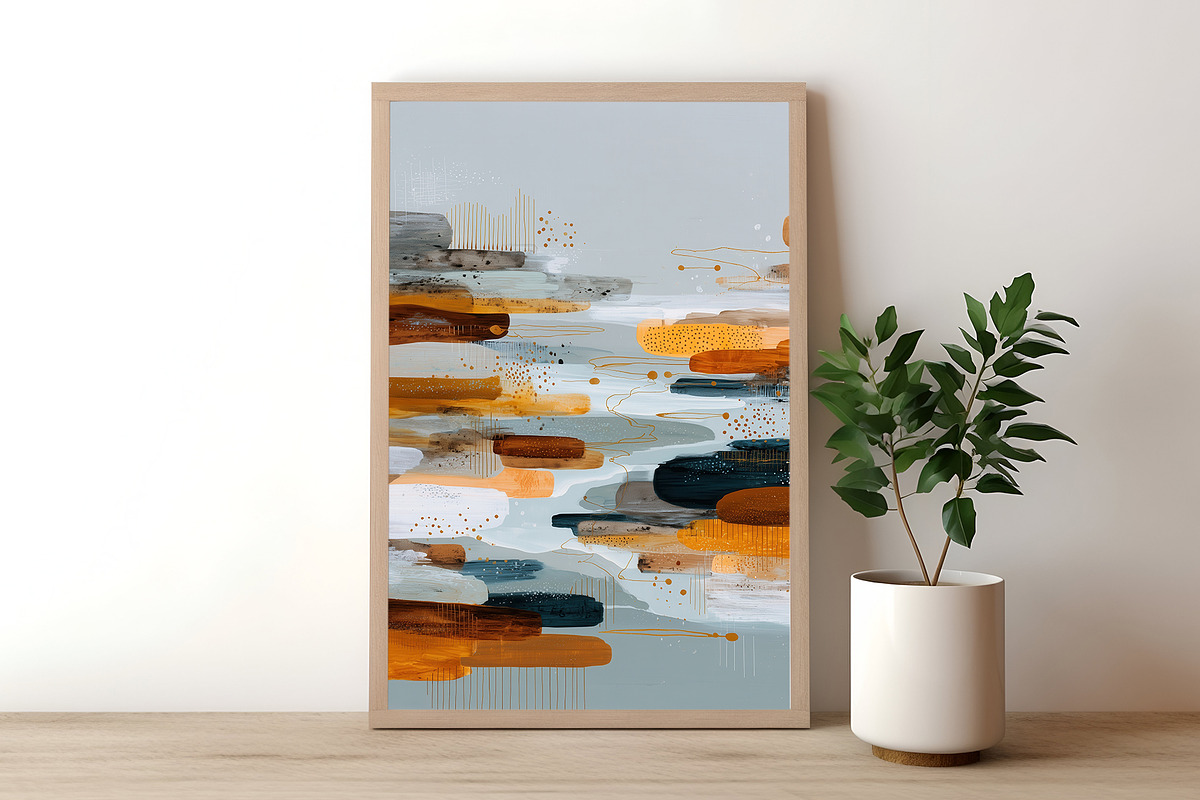 Geometric Abstract Illustration 1, a Decorative Illustration by Housui Patterns (Photo 7 of 10)