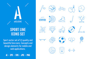 Sport Line Icons