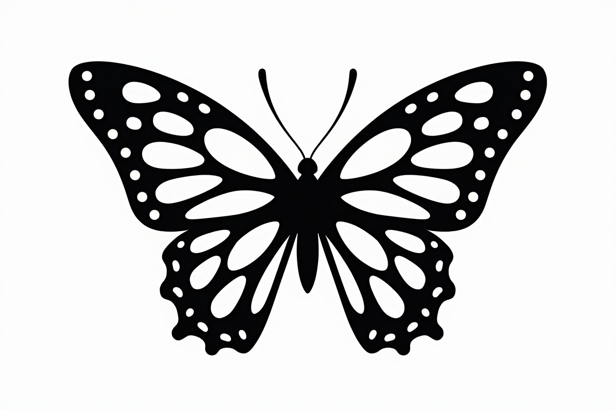 butterfly laser cut design, an Illustration by balal (Photo 2 of 13)