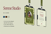 Serene - ID Card, a Card Template by StreaksideStd (Thumbnail 1 of 3)