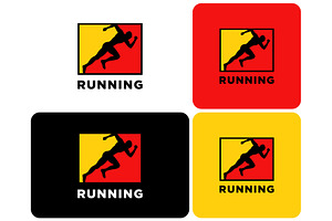 Running Emblem Logo, a Branding & Logo Template by ika trisiana