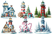 Christmas Lighthouse clipart, an Illustration by Designworld (Thumbnail 2 of 6)