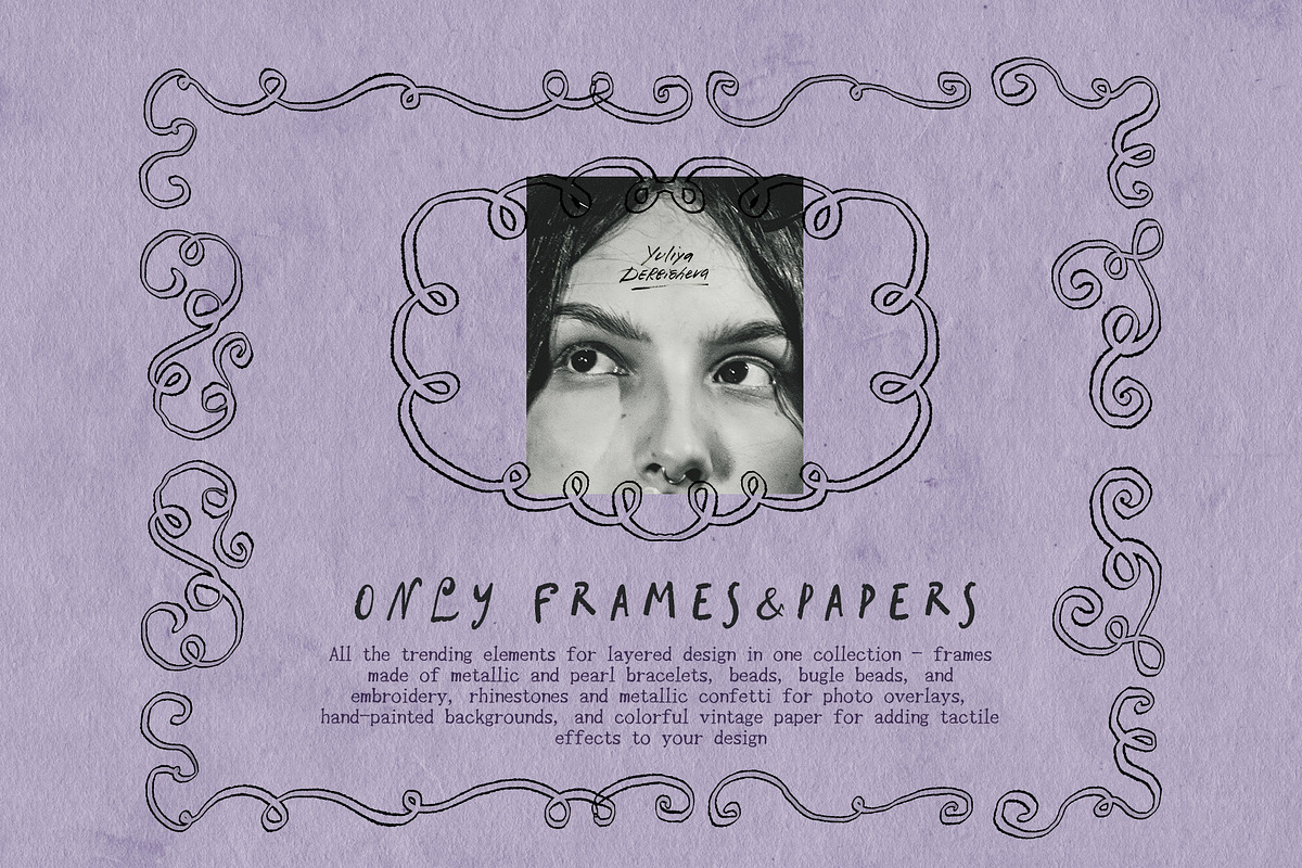 Only Frames Papers Collage Kit, an Object Graphic by Yuliya Derbisheva (Photo 2 of 12)