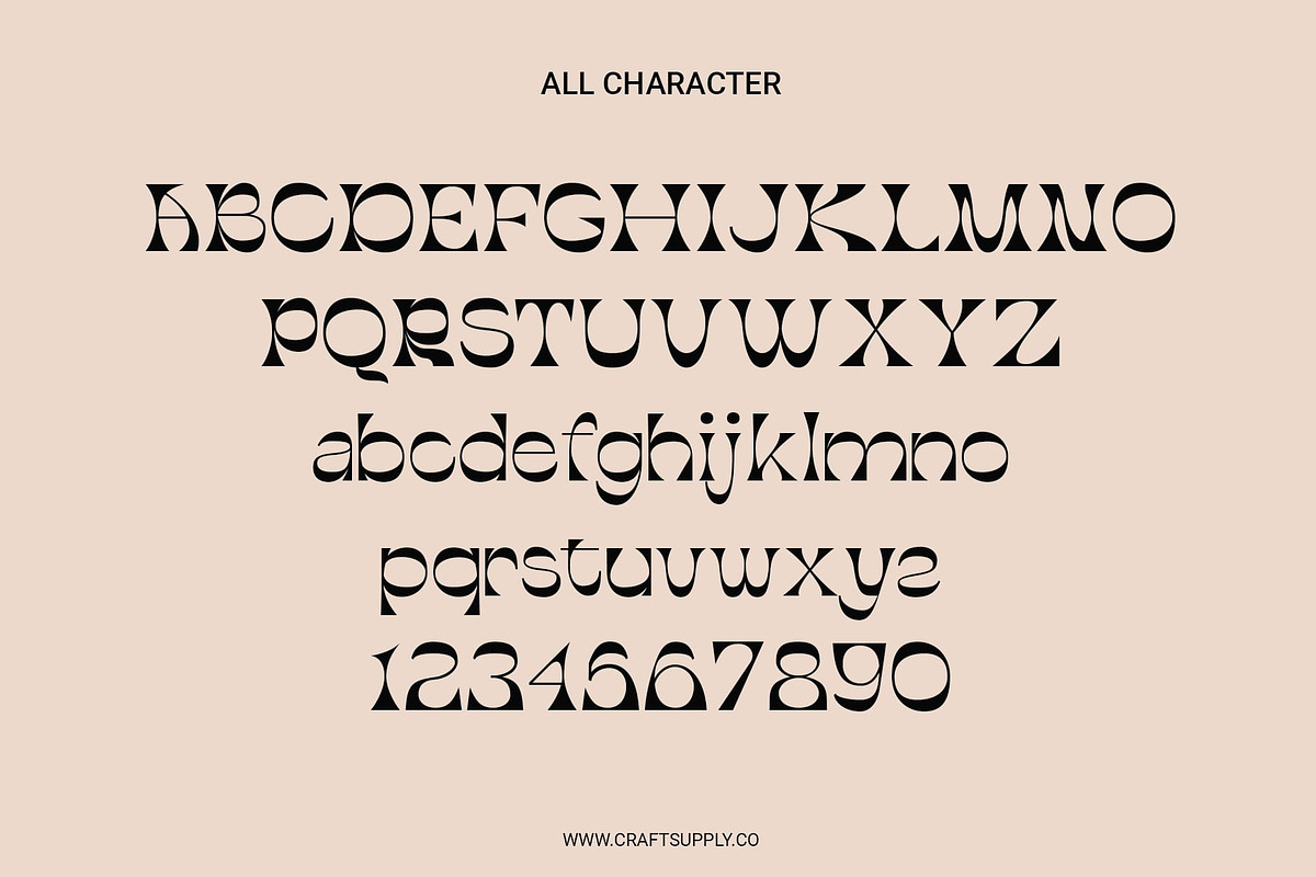 Abeleo – Funky Font, a Serif Font by Craft Supply Co. (Photo 7 of 8)