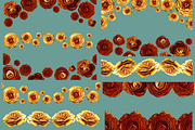 Ranunculus Borders & Autumn ClipArt, an Object Graphic by Turning Moss (Thumbnail 5 of 6)