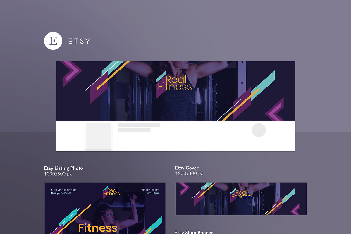 Social Media Pack | Fitness Gym, a Social Media Template by Amber Graphics (Photo 6 of 10)