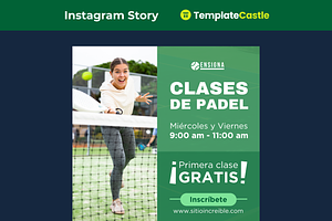 Padel Tennis Class Flyer Template, a Templates & Theme by TemplateCastleStore