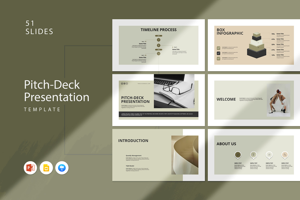 Pitch Deck Business Presentation, a Presentation Template by Dream-Lab (Photo 1 of 7)