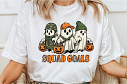 Camo Ghosts Halloween Sublimation, an Illustration by DreamCafeArt (Thumbnail 2 of 6)