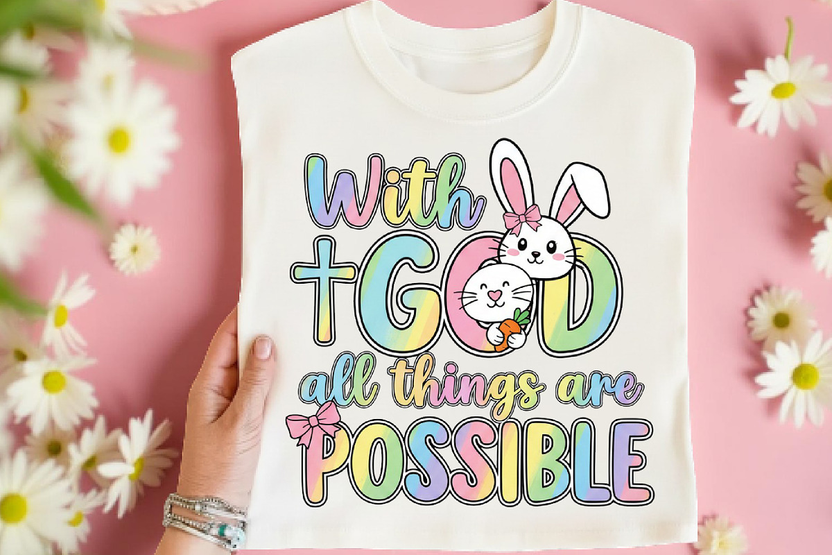 With God All Things Are Possible Png, an Illustration by DreamArtGraphic (Photo 4 of 4)