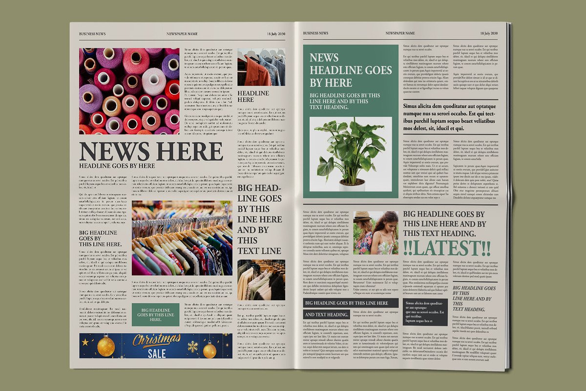 Clean Newspaper Template