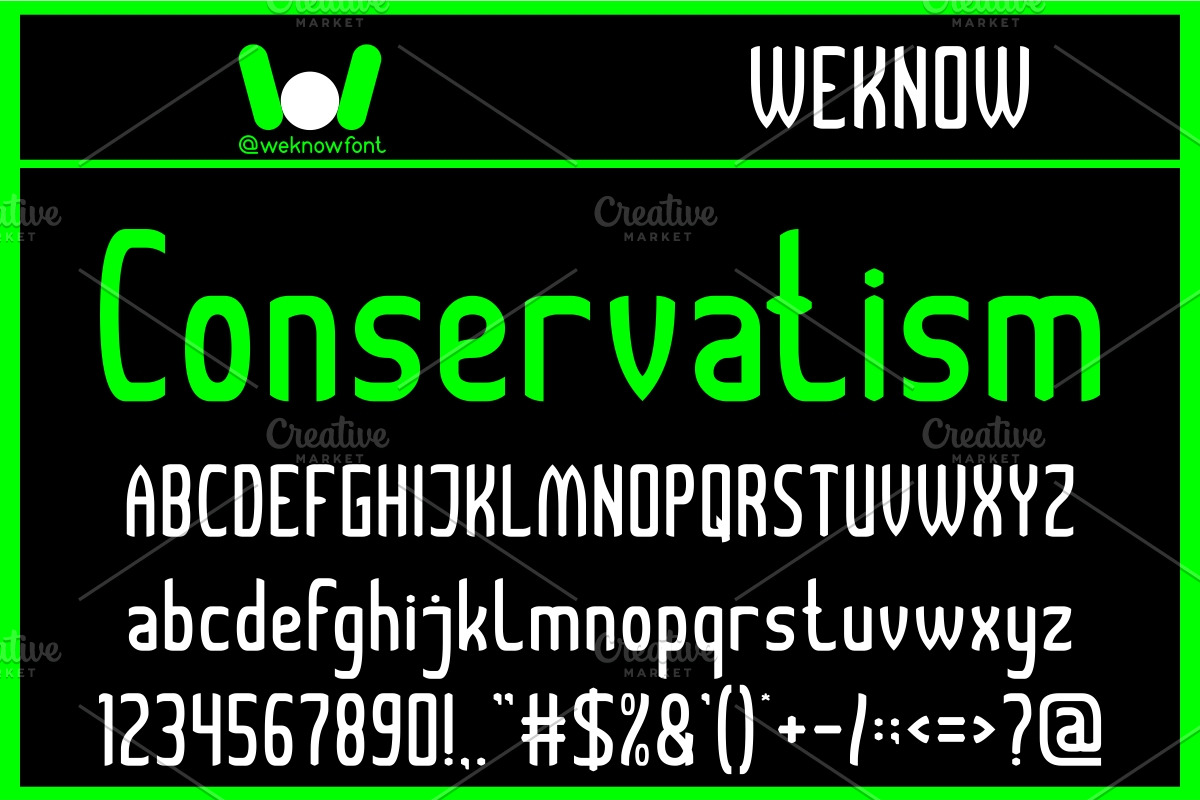 Radio Active font, a Sans Serif Font by weknow (Photo 4 of 5)