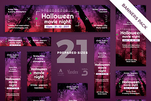 Banners Pack Halloween Movie