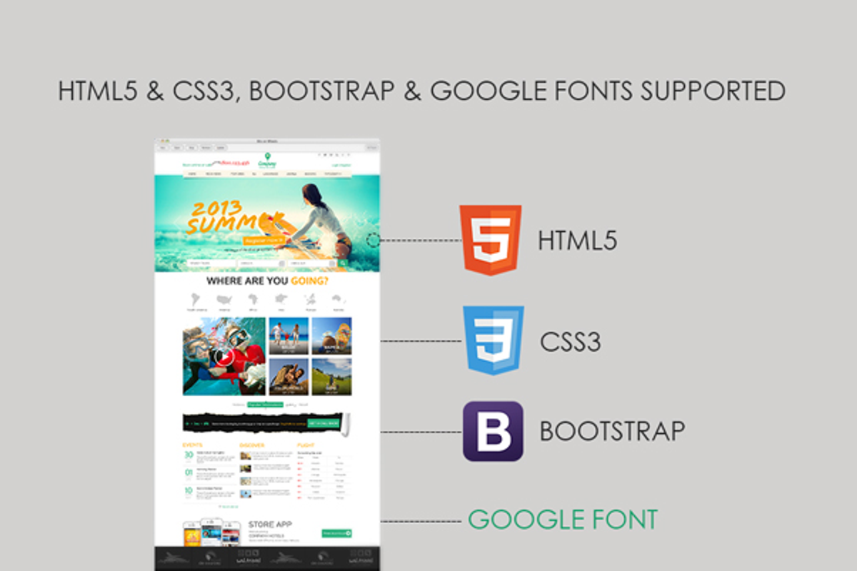 Travel - Responsive Travel Template, a Websites & App Template by JoomlaUX (Photo 5 of 5)