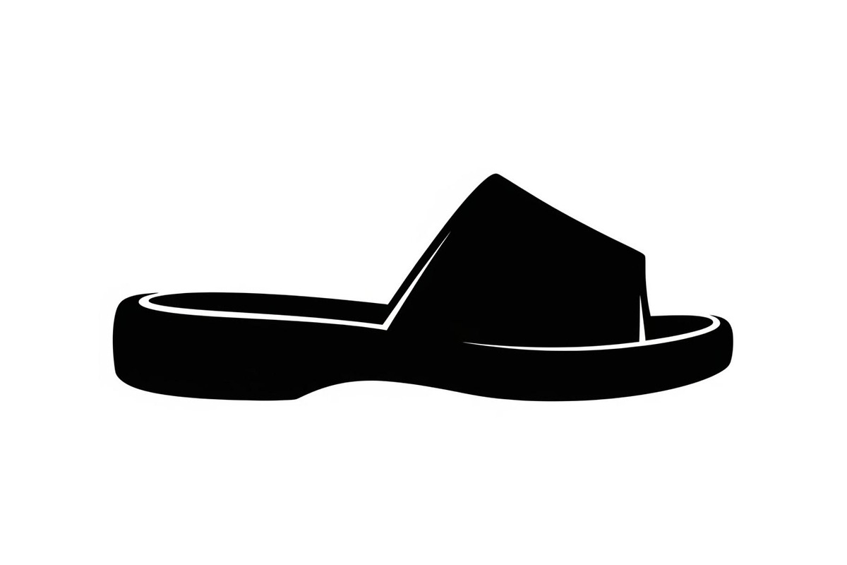 Minimal House Slippers Silhouettes, a Graphic by hafijul (Photo 9 of 14)