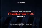 MAD-GTX Typeface, a Font by Juru Rancang Studio (Thumbnail 1 of 10)