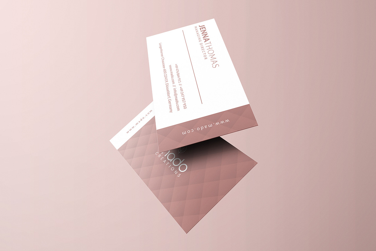 Premium Pink Business Card, a Business Card Template by Marvel (Photo 2 of 5)