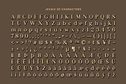Jevale 3D, a Serif Font by Craft Supply Co. (Thumbnail 8 of 8)