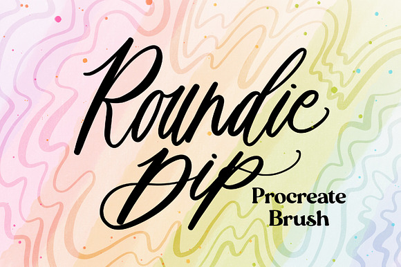 Roundie Dip Lettering Brush preview 2