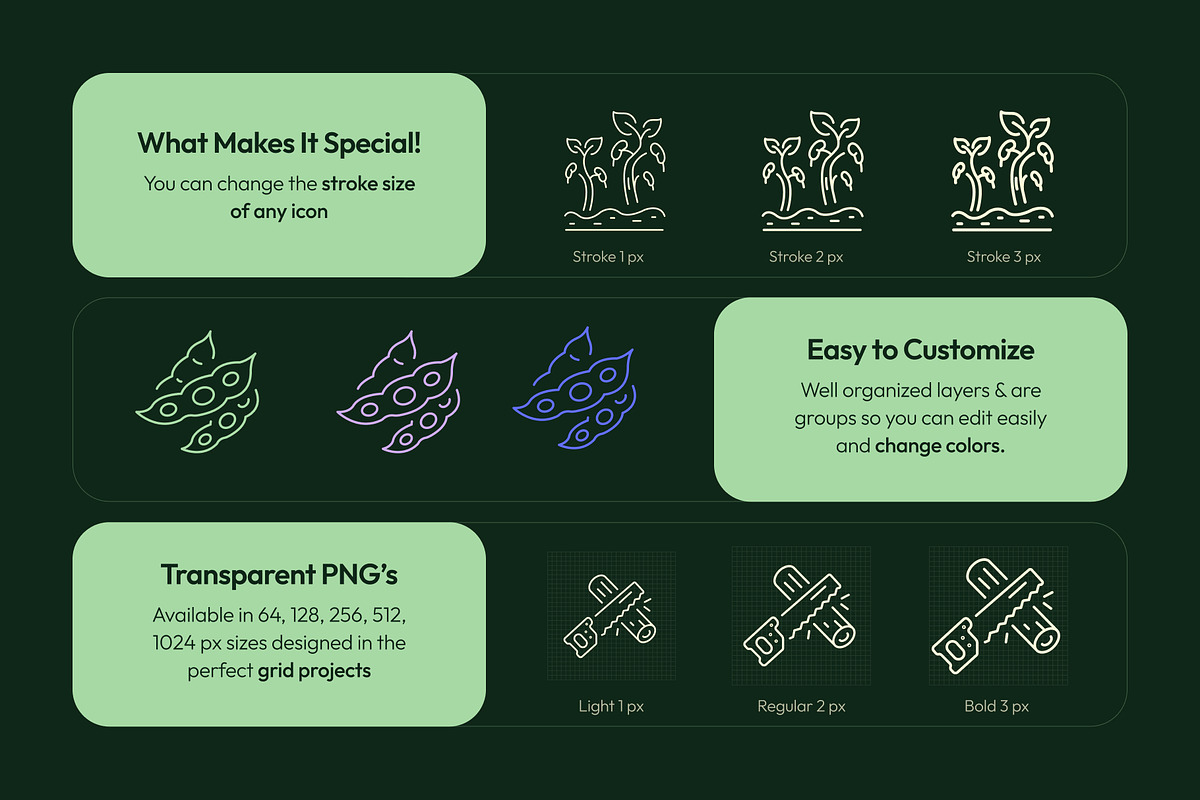 Farm and Agriculture Icon Collection, an Outline Icon by Prosymbols (Photo 2 of 8)