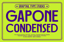 Gts Gapone - Condensed Font