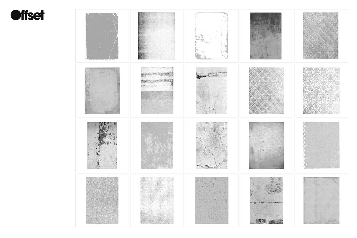 20 Halftone Vector Textures preview 3