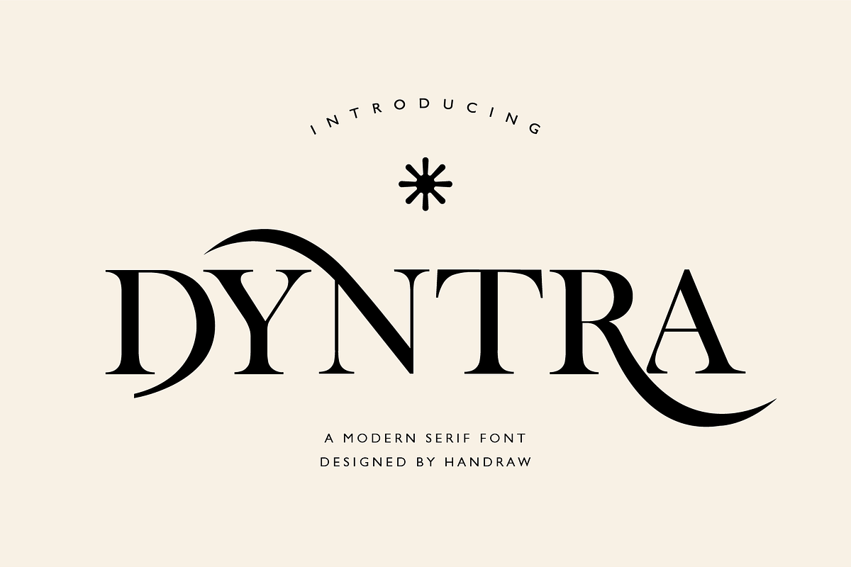 Dyntra - Modern Serif Font, a Font by HAN (Photo 1 of 10)