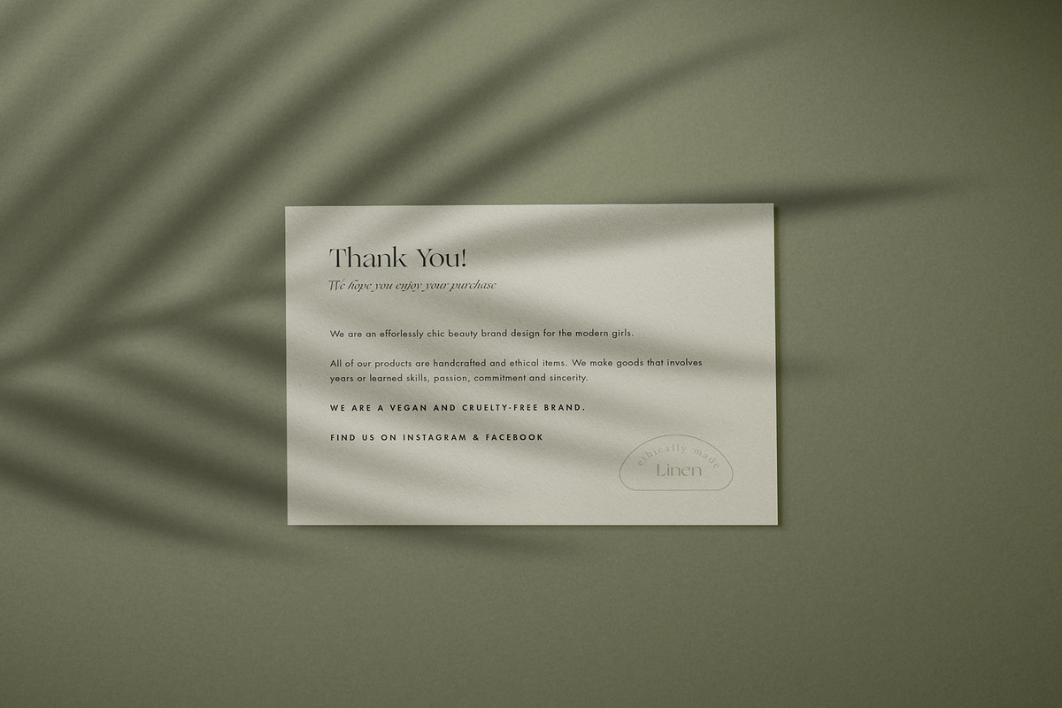 LINEN- Multipurpose Postcard Mockup, a Mockup by Cuoco (Photo 3 of 5)