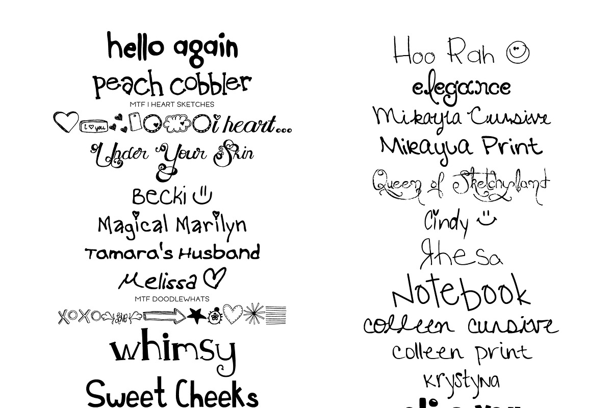 Miss Tiina Fonts - Font Bundle, a Handwritten Font by Miss Tiina (Photo 6 of 7)