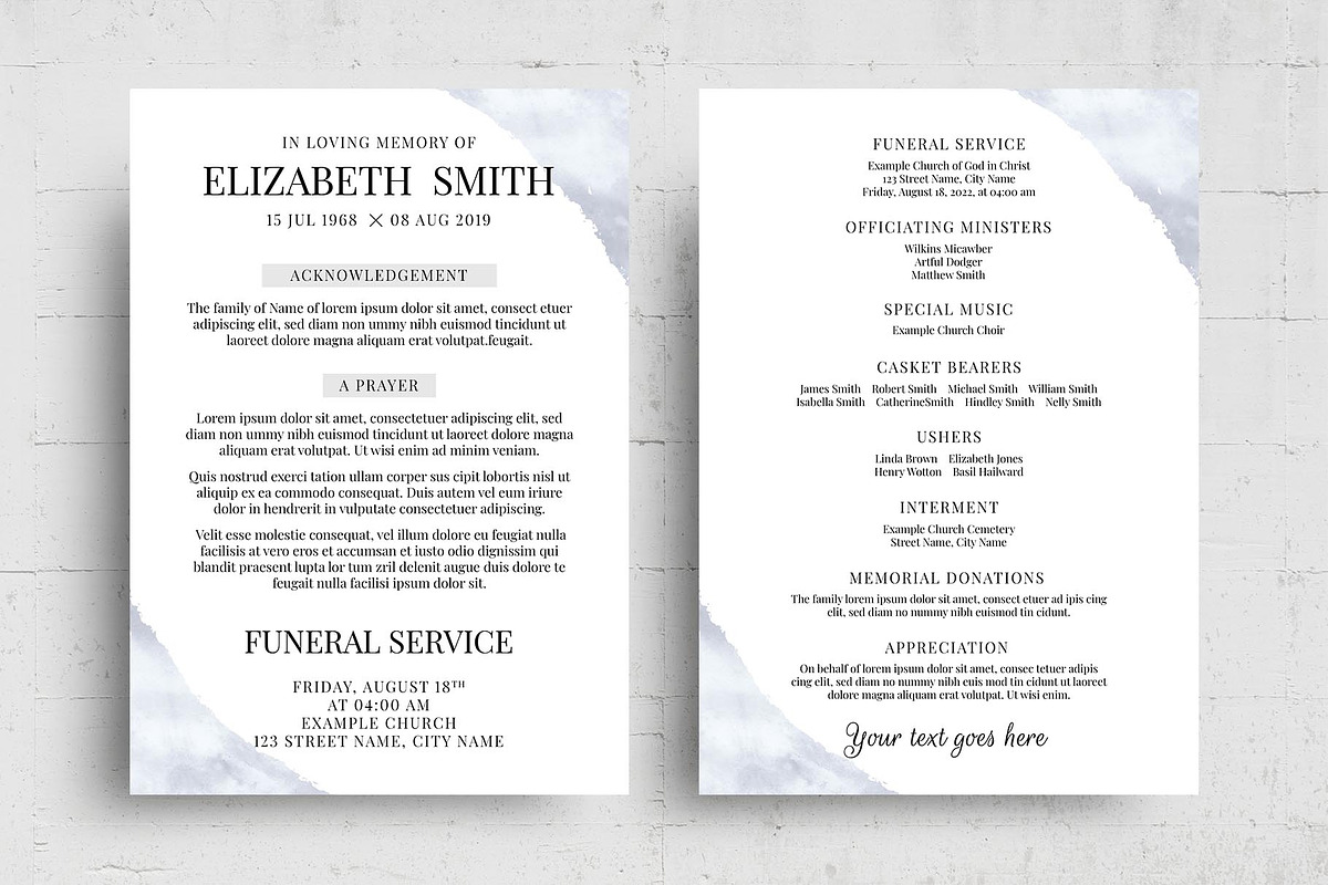 Memorial Service Flyer Template, a Flyer Template by BrandPacks (Photo 5 of 6)