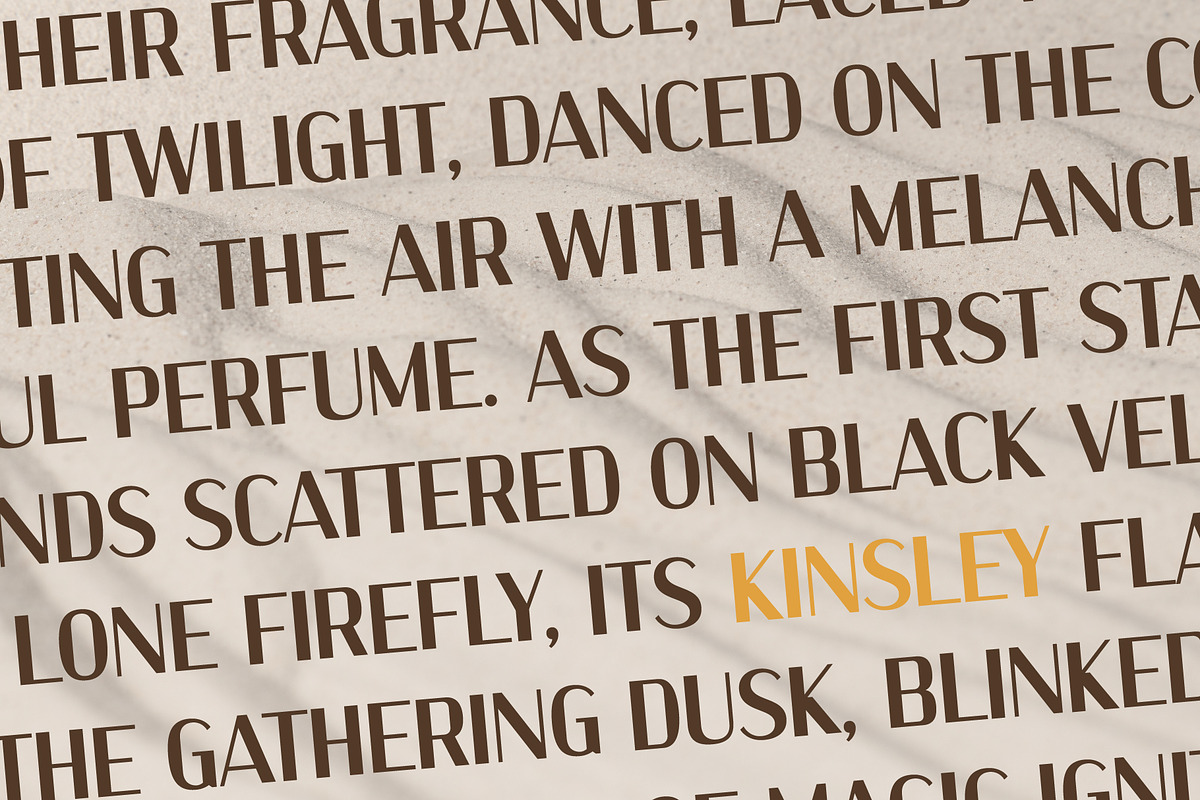 Kinsley - Modern Elegant Sans Serif, a Sans Serif Font by Zafara Studios (Photo 5 of 8)