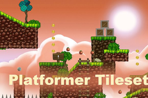 Platformer tileset 1: toon preview 5