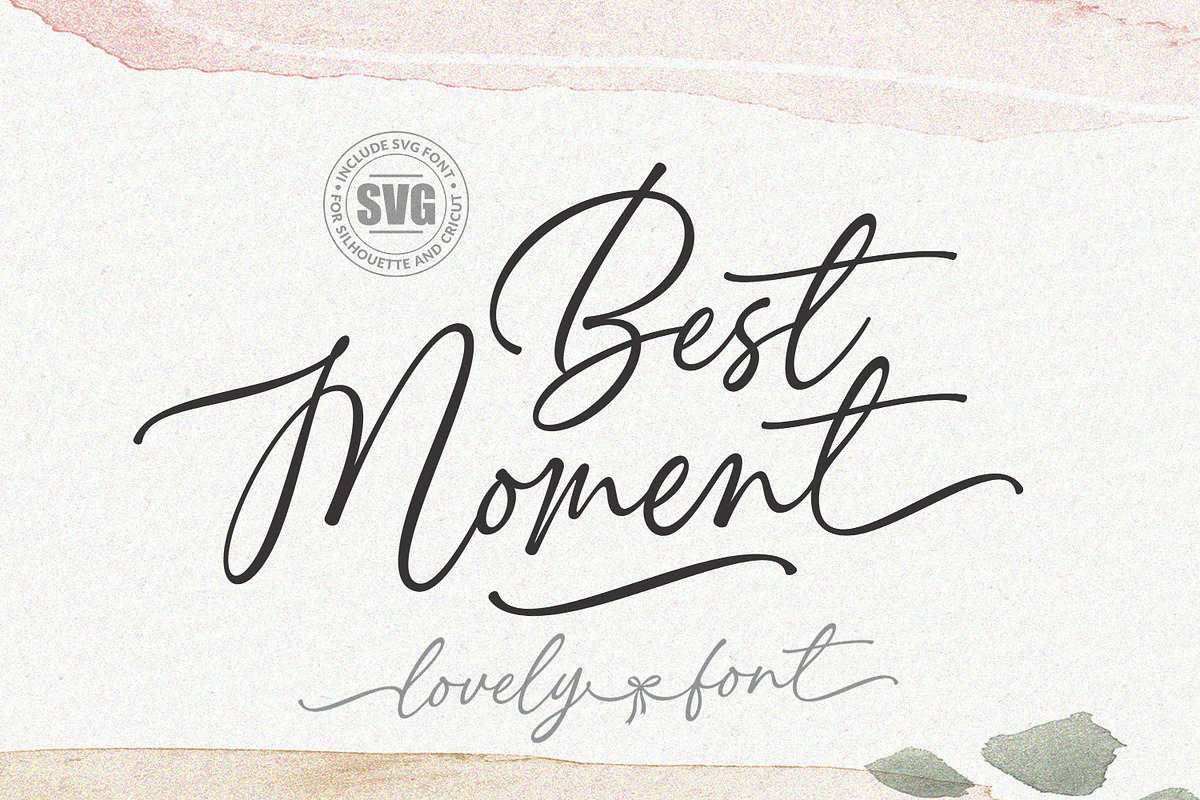 Signature Calligraphy - Best Moment, a Script Font by Subectype Studio (Photo 1 of 10)