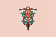 Motorcycle Journey to the Beach, an Object Illustration by nomlimo.com (Thumbnail 1 of 2)