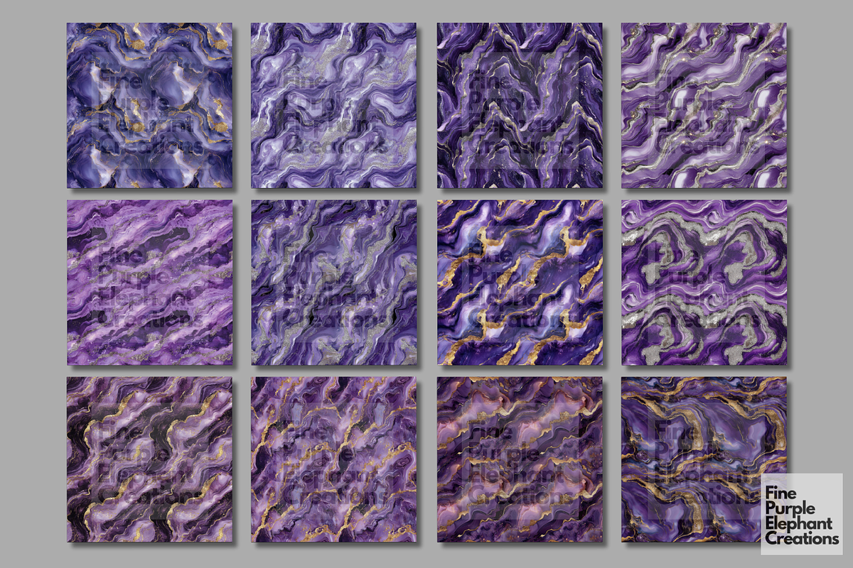 Purple Marble Texture Granite Stone, a Pattern Graphic by Fine Purple Elephant (Photo 5 of 5)