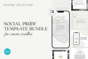 Neutral Social Proof Template Bundle