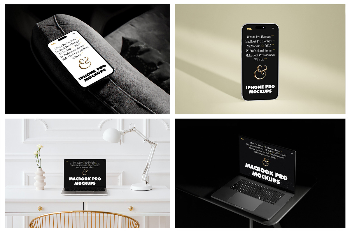 Device Mockups - iPhone and MacBook, a Mac Mockup by Mr.Mockup™ (Photo 14 of 16)