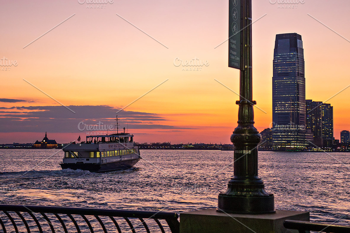 Sunset In Battery Park NYC Photos, a Transportation Photo by Full Circle Design Studio (Photo 10 of 20)