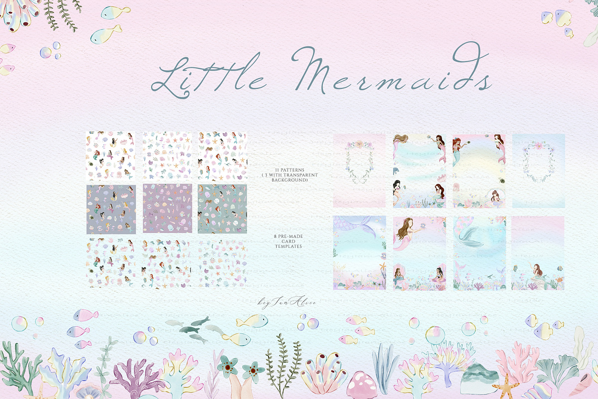Little Mermaids, a Person Illustration by heyiamalice (Photo 4 of 12)