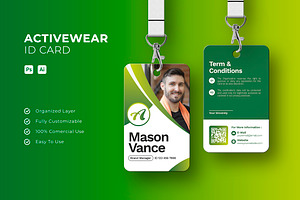 Activewear - ID Card, a Card Template by Esensifiksi.studio