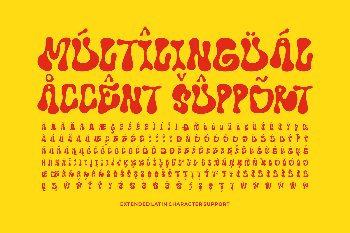 Meltypie - Retro Groovy Melted Font, a Sans Serif Font by agnyhasyastudio (Photo 18 of 18)