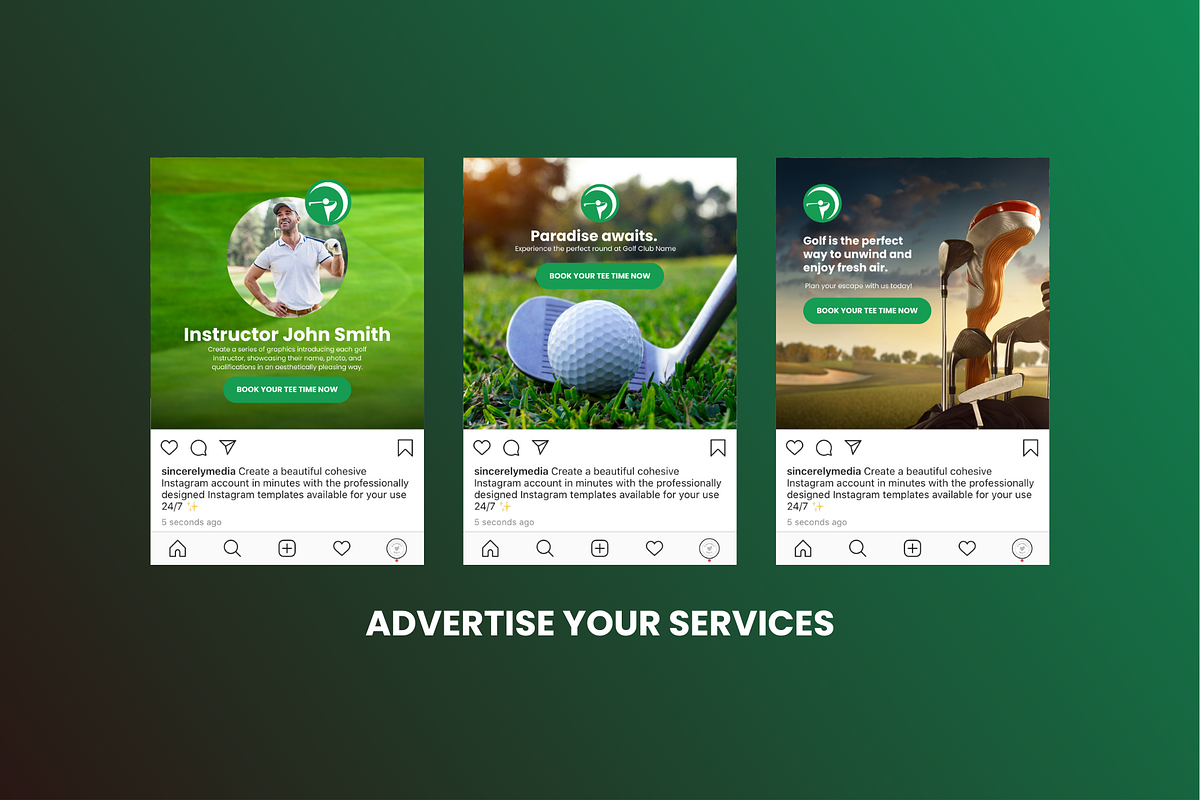 15 Golf Social Media, a Social Media Template by Sincerely Media (Photo 4 of 7)