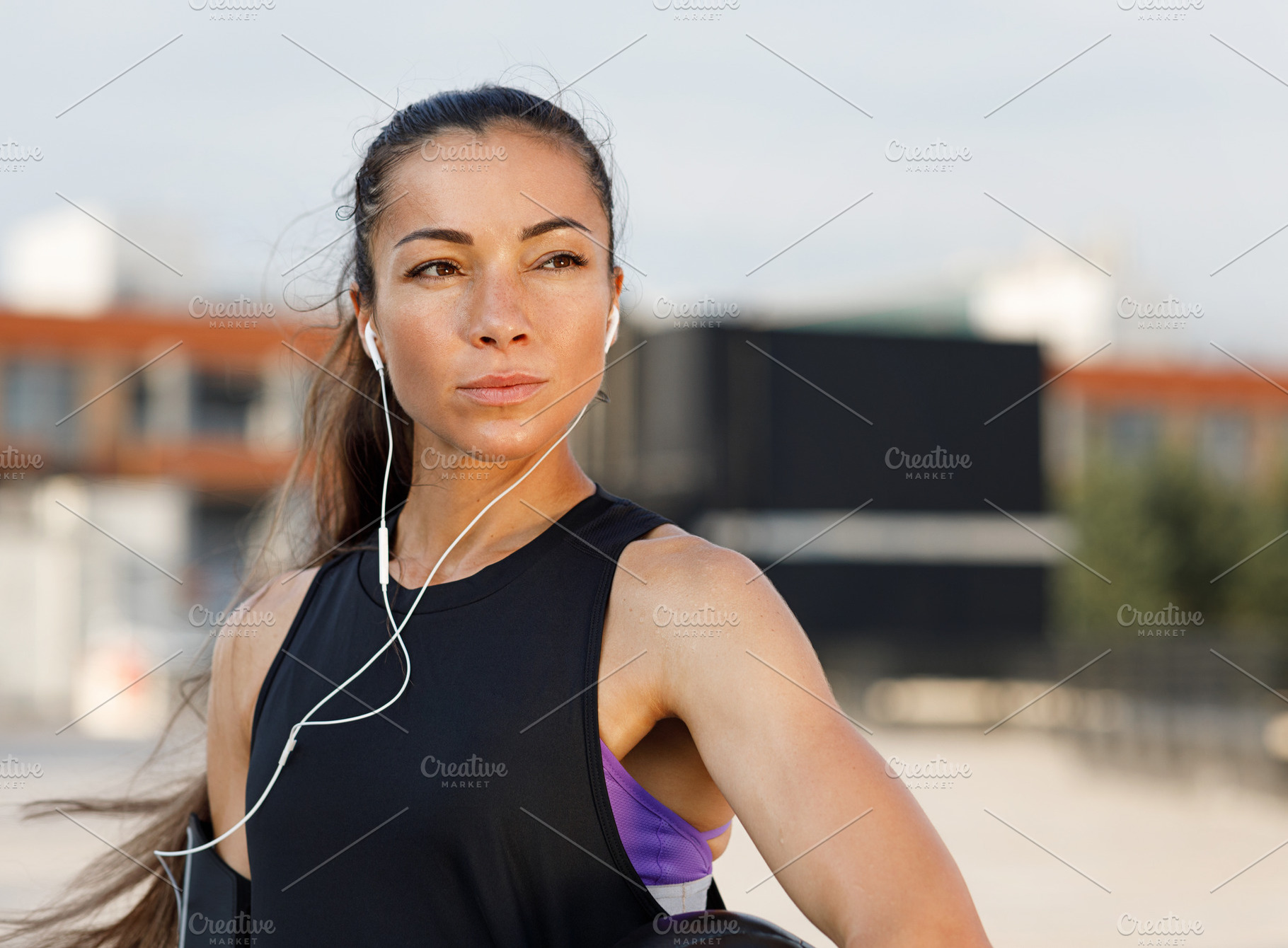 Portrait of a determined sportswoman, a Sports & Recreation Photo by Artem Varnitsin
