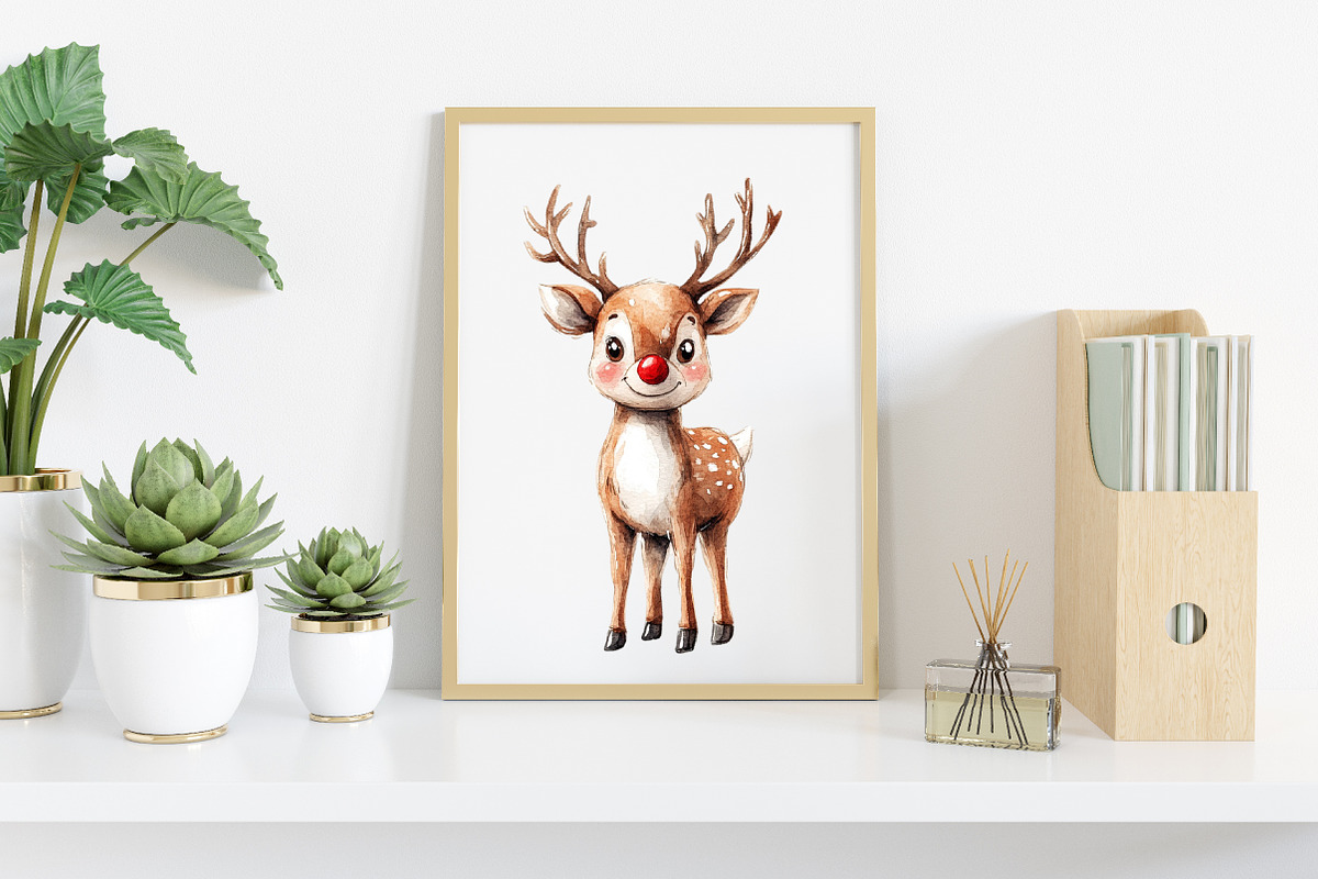 Watercolor Cute Winter Clipart, an Illustration by Canvas Craft (Photo 6 of 7)